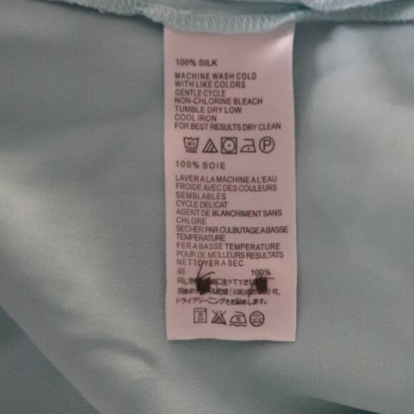 Tommy Bahama Mens Blue Sz S 100% Silk Buttoned Camp Short Sleeve Collared Top - Picture 13 of 14